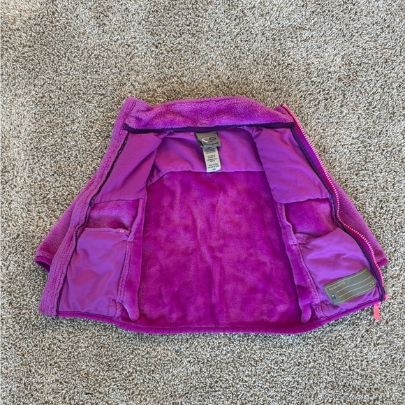 Champion Fleece Zip-Up Jacket Coat color block purple– Size 18 Months - Picture 6 of 7